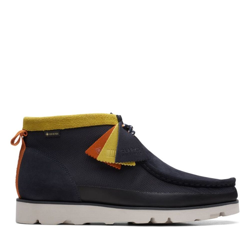 Clarks Mens Wallabee 2.0 Gore-Tex GTX Blue Boots (NWT)